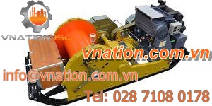 diesel engine winch / sled-mounted