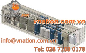 metal crate / for process water treatment unit