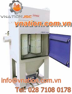 cartridge dust collector / pneumatic backblowing / explosion-proof / compact