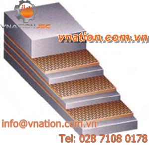 high temperature-resistant conveyor belt / rubber-covered