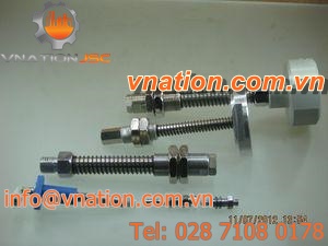 threaded fitting / straight / for suction cup