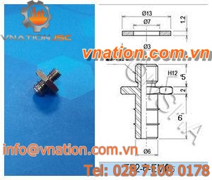 threaded fitting / screw / straight / pneumatic