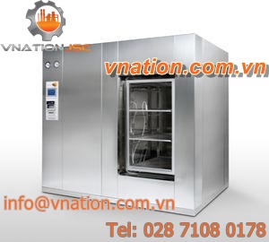 process autoclave / front-loading / for the pharmaceutical industry