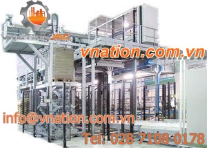 layer palletizer / low level infeed / high level infeed / carton