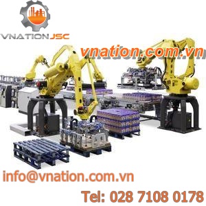 articulated palletizer / layer / for boxes / carton