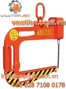 lifting hook / type C / with safety locking device / steel