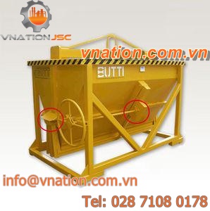 sloped bottom dumpster
