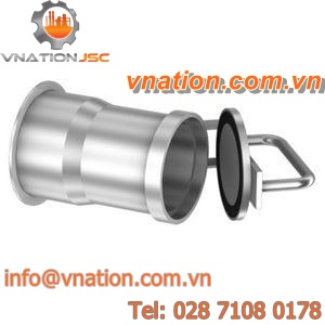 round plug / male / stainless steel / for hoses
