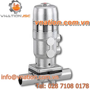 diaphragm valve / pneumatic / dispensing / 2/2-way