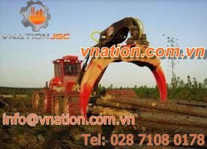 skidder / forestry / with grab