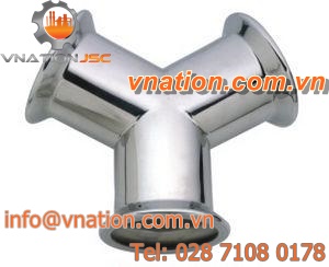 threaded fitting / Y / stainless steel