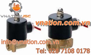 pilot-operated solenoid valve / 2/2-way / pneumatic