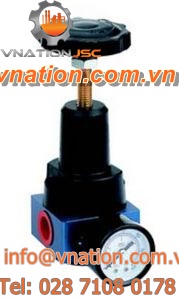 air pressure regulator / piston / single-stage / high-pressure