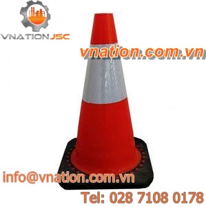 high-visibility traffic cone