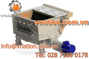 disc vibratory crusher / waste / horizontal / for foundry sand regeneration