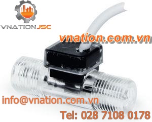 micro-turbine flow meter / for liquids / insertion