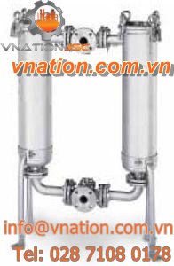 liquid filter / pneumatic / duplex / switchable