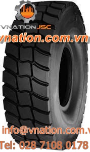 underground mining tire / for articulated dumpers / 24