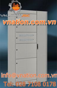 storage cabinet / free-standing / multi-door / steel