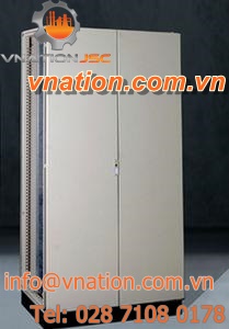 storage cabinet / free-standing / hinged door / mild steel
