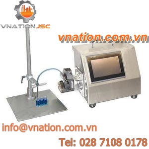 liquid filler / container / semi-automatic / volumetric