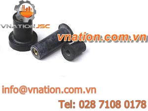 threaded insert / EPDM / round / anti-vibration