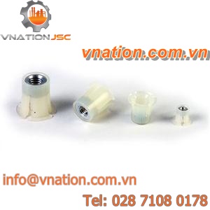 expansion insert / threaded / nylon / round