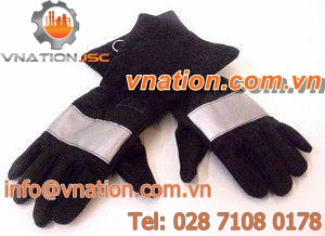 handling gloves / fire-retardant / synthetic fiber / firefighters