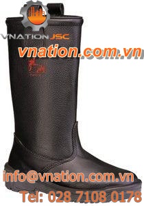 fire-retardant safety boot / leather