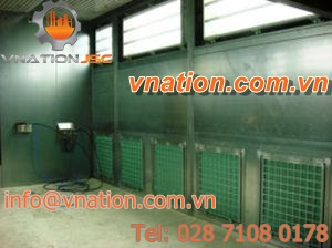 enclosed paint booth / dry filter / manual
