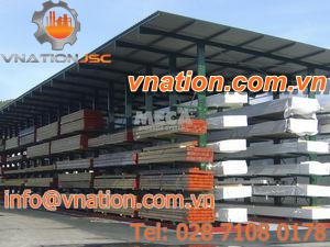 cantilever shelving / for long items / with roof / exterior
