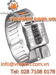 screw hose clamp / stainless steel / micro