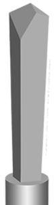 solid drill bit / for hardened steel / carbide / helical