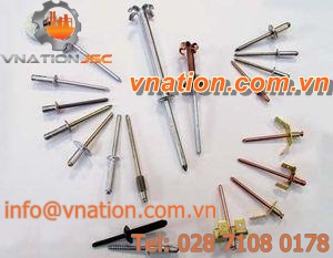 blind rivet / large head / aluminum