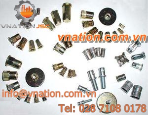 threaded insert / stainless steel / hexagonal