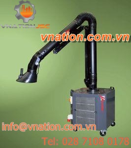 welding fume extractor / electrostatic filter / with extraction arm / mobile