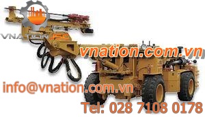 multi-function drilling rig / wheel-mounted / rotary / for underground mining