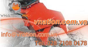 blade concrete pulverizer / for cement / vertical / for secondary demolition