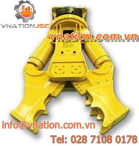 hydraulic concrete pulverizer / waste / vertical / for excavators