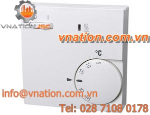 bimetallic thermostat / wall-mount / precision