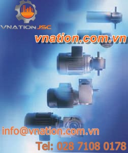 three-phase electric gearmotor / asynchronous / solid-shaft / right-angle