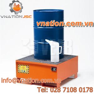 multi-use containment bund / 1-drum / steel / rigid