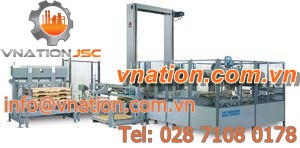 low level infeed palletizer / case / tray / high-speed