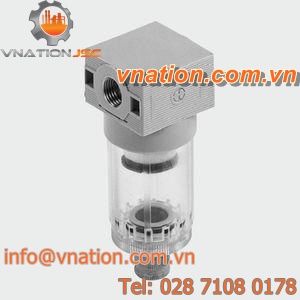 compressed air filter / cartridge / vertical