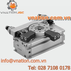 rotary actuator / hydraulic / double-acting / rack-and-pinion