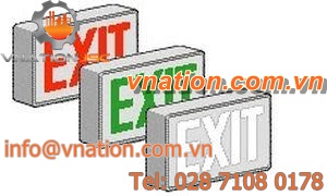 surface-mounted safety lighting / LED / flame-retardant / emergency exit