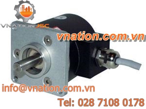incremental rotary encoder / mechanical / with square flange / rugged