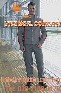 fire-retardant coveralls / polyester / for welding