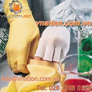 clean room gloves / chemical protection / polyester / latex
