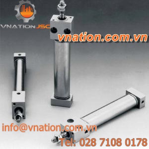 pneumatic cylinder / magnetic piston / double-acting / single-acting